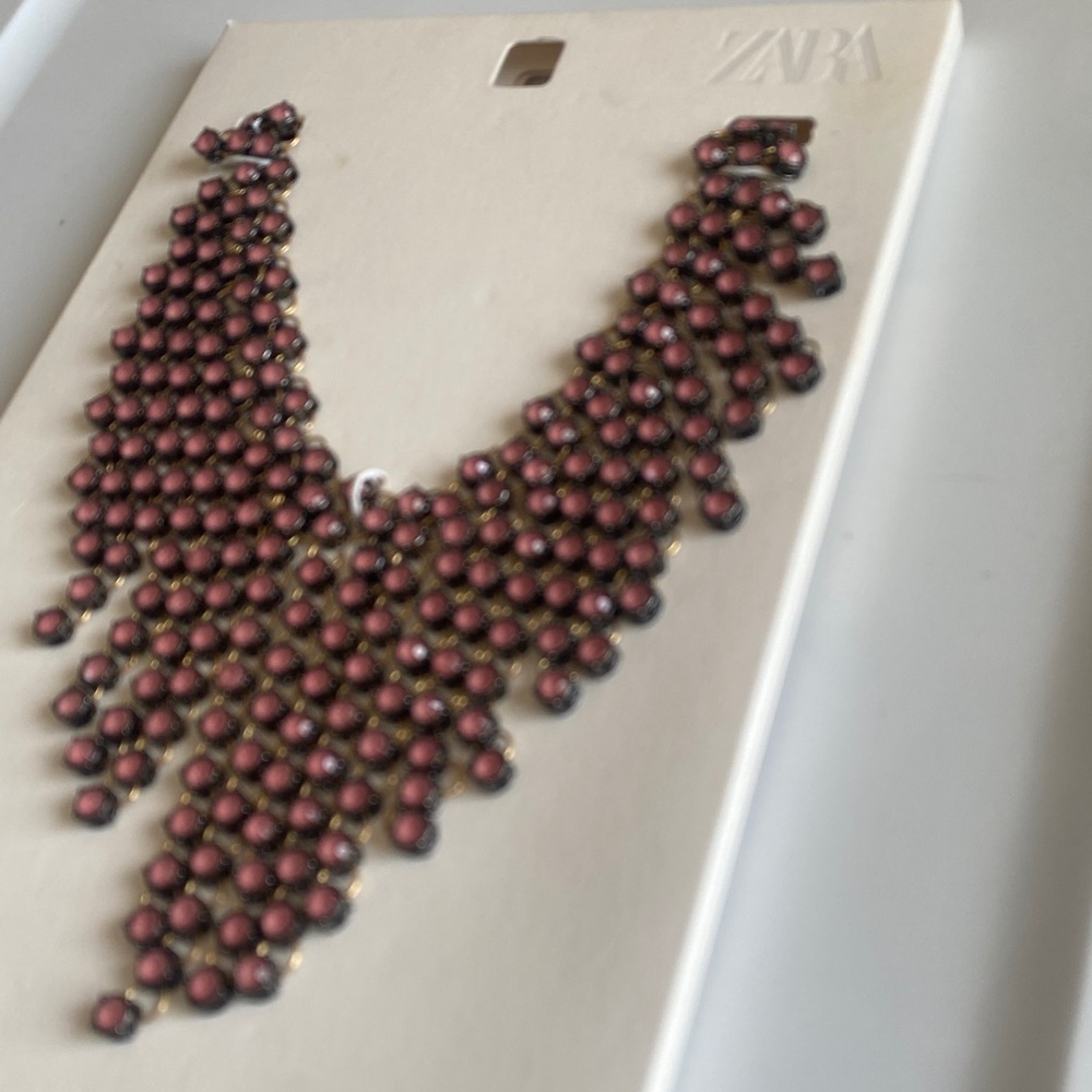 NWT Zara Jewel Cascade Necklace - Picture 6 of 8